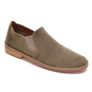 Vince Mia Flat Suede Slip-On Shoe Taupe